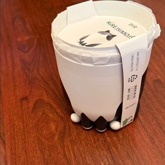 IKEA Limited Edition - Gresjsimojs Black and White Cat storage with lid NWT - Picture 3 of 9